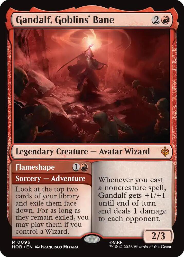 Gandalf, Goblins' Bane - The Hobbit (HOB) NM *FOIL*