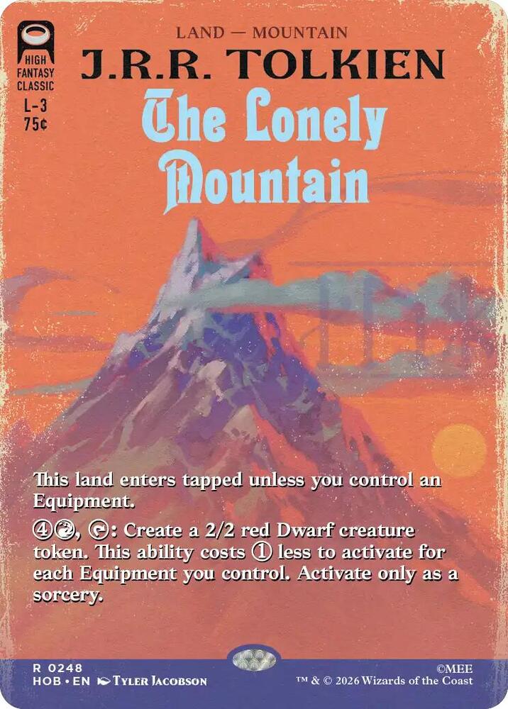 The Lonely Mountain (Borderless) - The Hobbit (HOB) NM