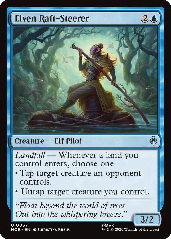 Elven Raft-Steerer - The Hobbit (HOB) NM *FOIL*