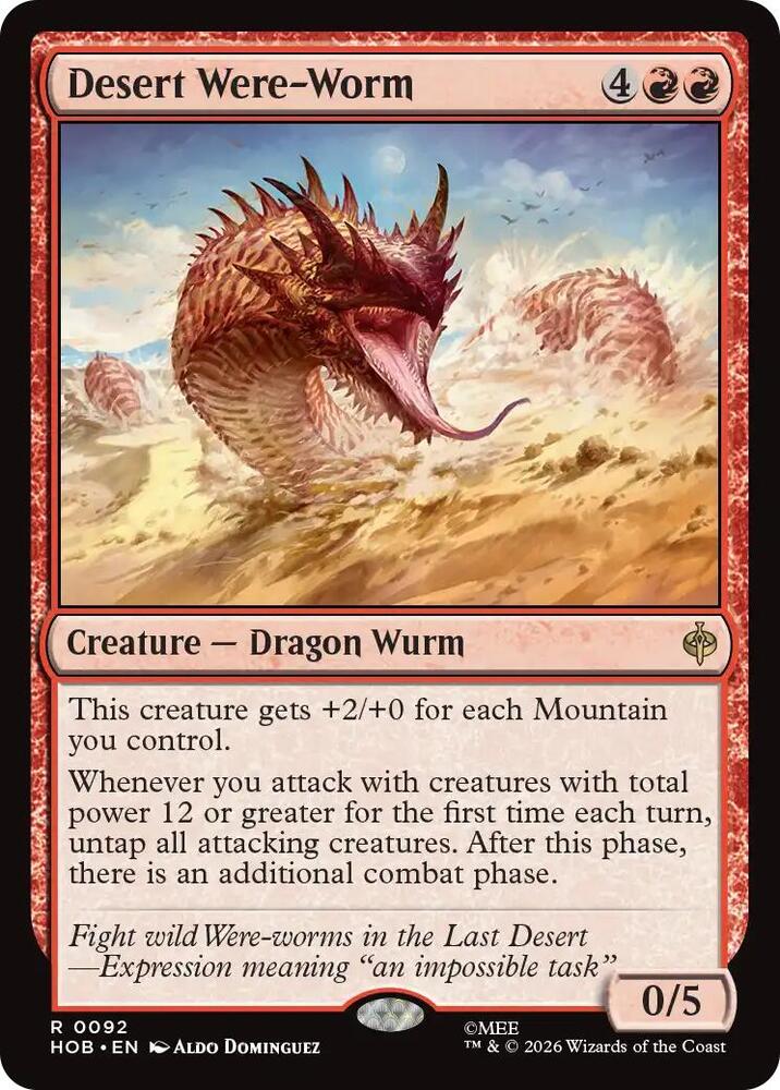 Desert Were-Worm - The Hobbit (HOB) NM