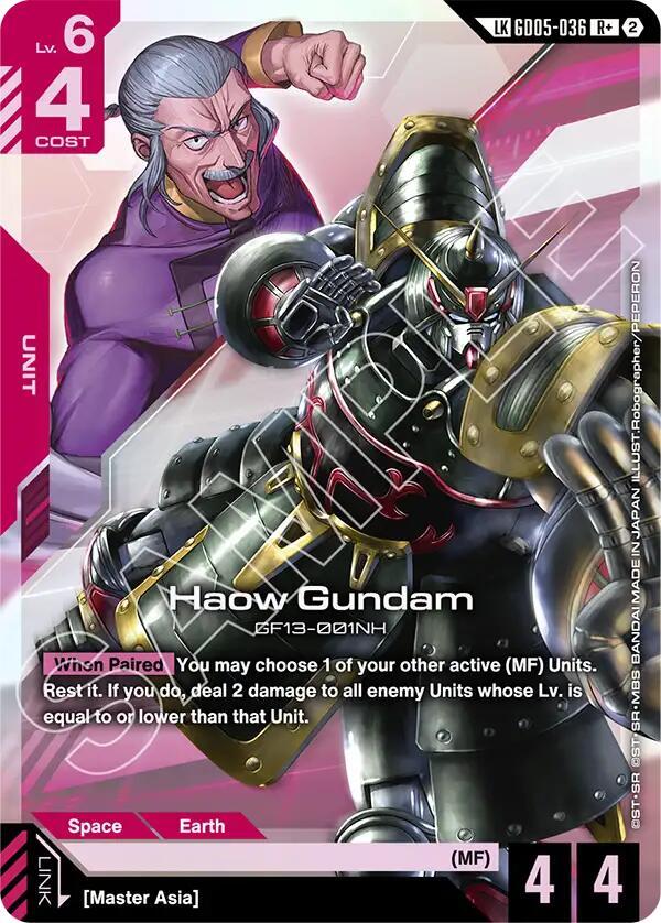 Haow Gundam (R+) (Link Rare) - Freedom Ascension (GD05) NM *FOIL*