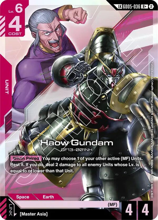 Haow Gundam (R+) (Link Rare) - Freedom Ascension (GD05) NM *FOIL*