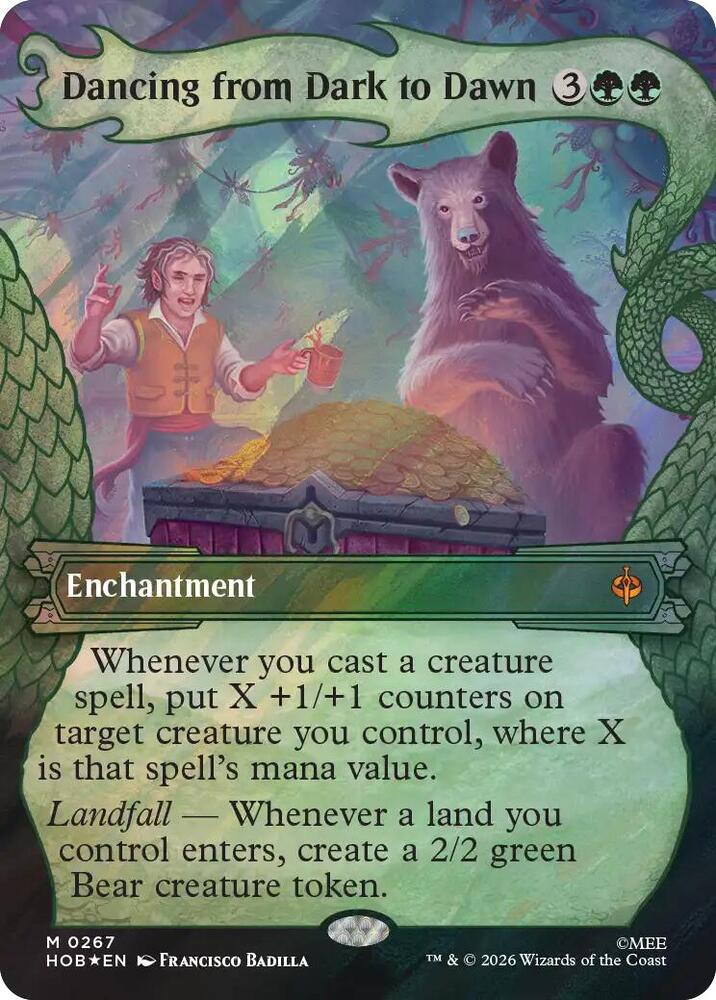 Dancing from Dark to Dawn (Showcase) (Surge Foil) - The Hobbit (HOB) NM *FOIL*