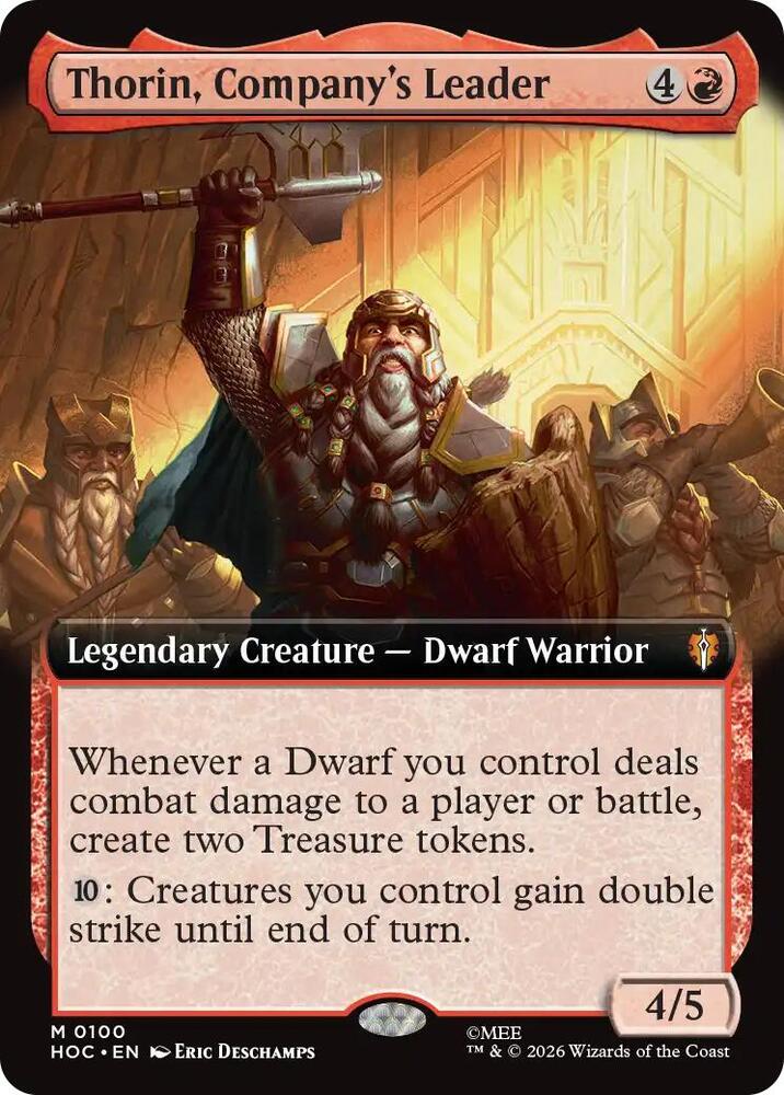 Thorin, Company's Leader (Extended Art) - The Hobbit: Eternal-Legal (HOC) NM