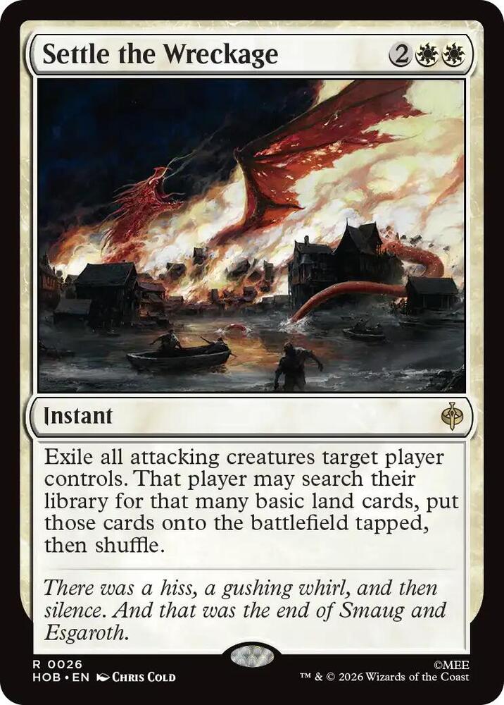 Settle the Wreckage - The Hobbit (HOB) NM *FOIL*