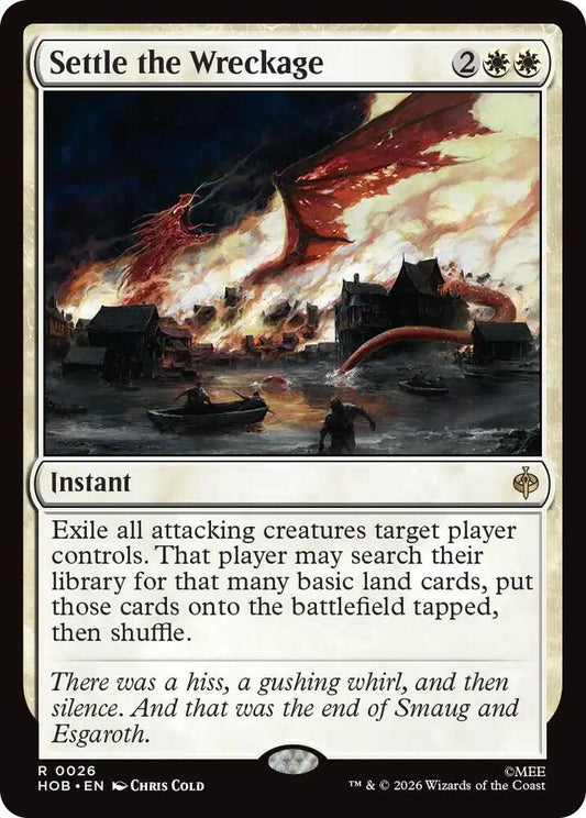 Settle the Wreckage - The Hobbit (HOB) NM *FOIL*