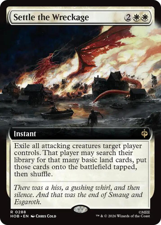 Settle the Wreckage (Extended Art) - The Hobbit (HOB) NM