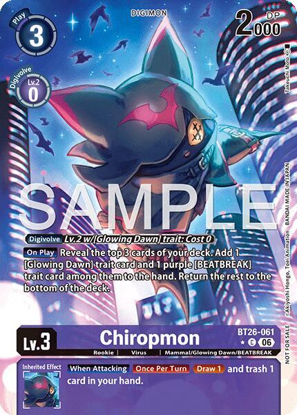 Chiropmon (Alternate Art) - Timeless Bonds (BT-26) NM *FOIL*
