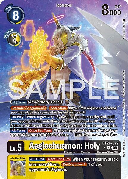 Aegiochusmon: Holy (Alternate Art) - Timeless Bonds (BT-26) NM *FOIL*