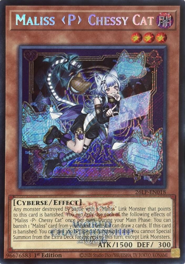 Maliss P Chessy Cat (Emblazoned Secret Rare) - Limited Pack World Championship 2026 (26LP) NM *FOIL*