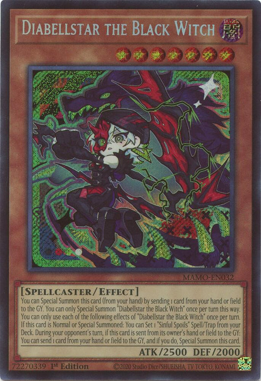Diabellstar the Black Witch (Secret Rare) - Magnificent Monsters (MAMO) NM