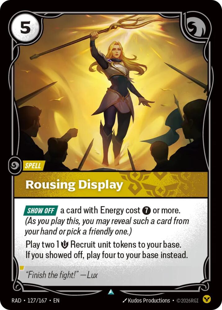 Rousing Display - Radiance (RAD) FOIL NM