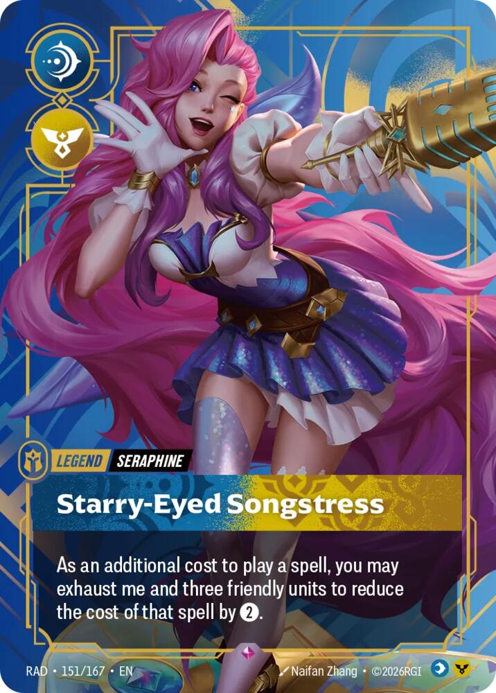 Seraphine, Starry-Eyed Songstress - Radiance (RAD) NM