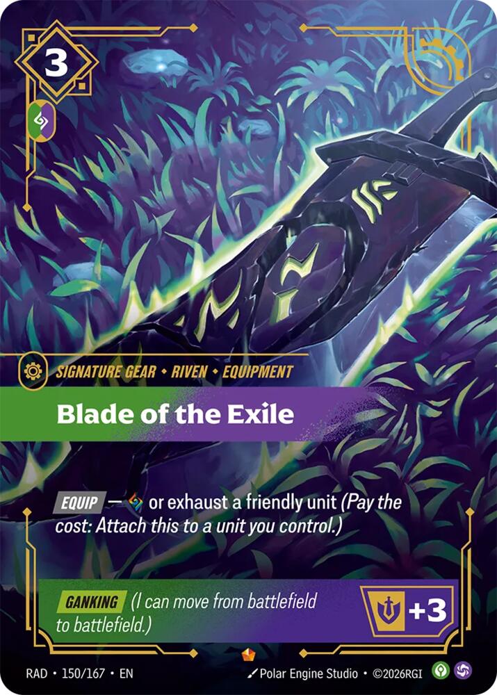 Blade of the Exile - Radiance (RAD) NM *FOIL*