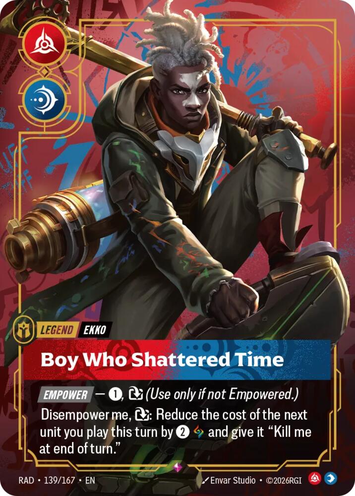 Ekko, Boy Who Shattered Time - Radiance (RAD) NM