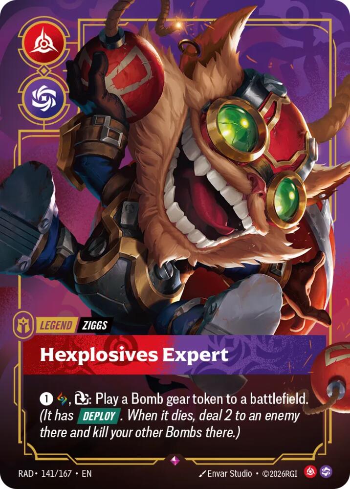 Ziggs, Hexplosives Expert - Radiance (RAD) NM