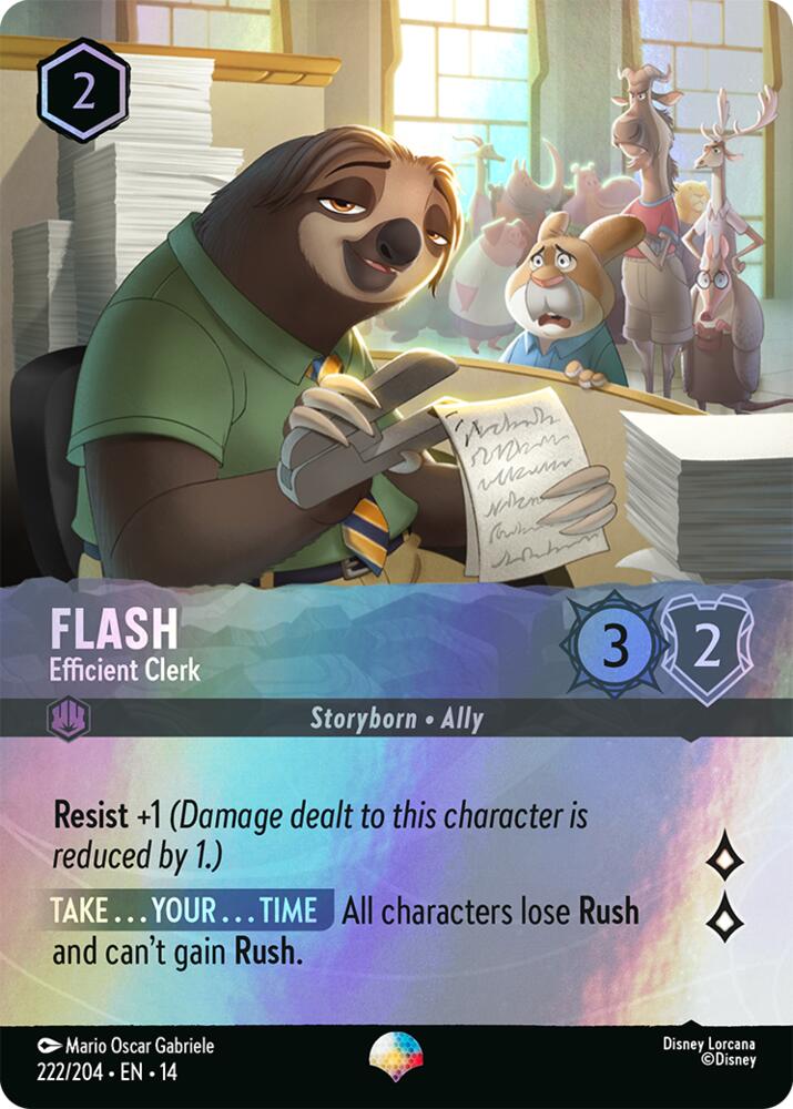 Flash - Efficient Clerk (Epic) - Hyperia City (14) NM *FOIL*