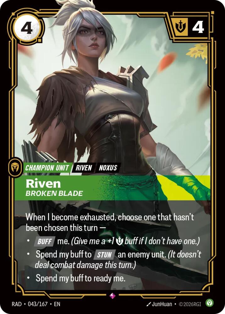 Riven, Broken Blade - Radiance (RAD) NM