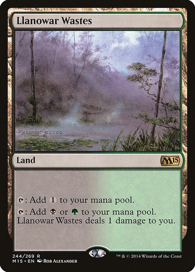 Llanowar Wastes - Magic 2015 (M15) (M15) LP