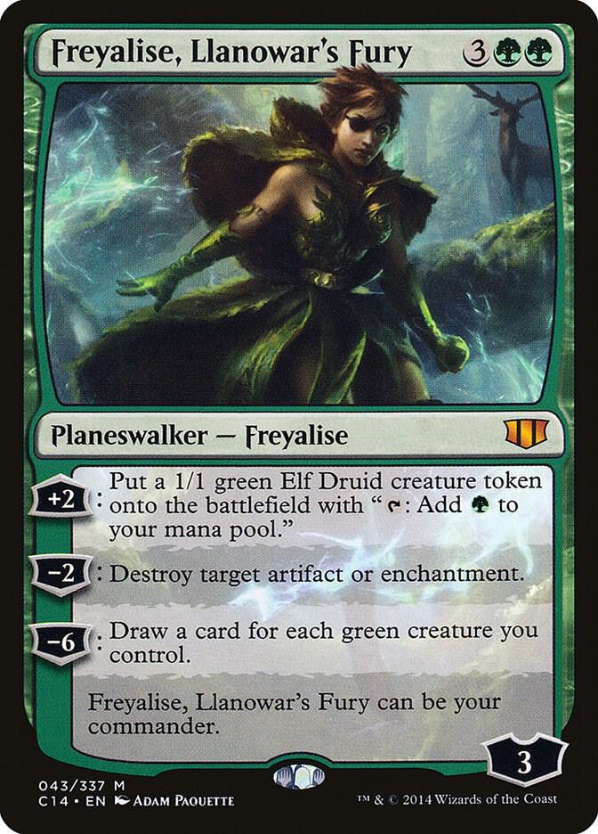 Freyalise, Llanowar's Fury - Commander 2014 (C14) LP
