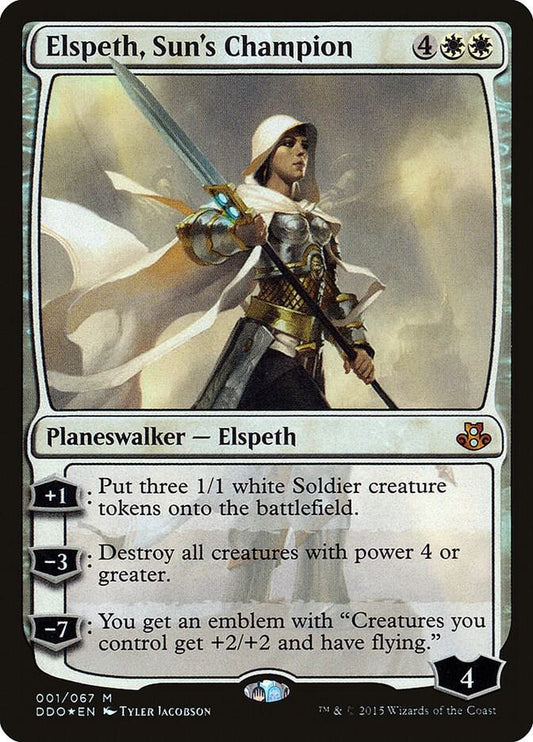 Elspeth, Sun's Champion - Duel Decks: Elspeth vs. Kiora (DDO) LP *FOIL*