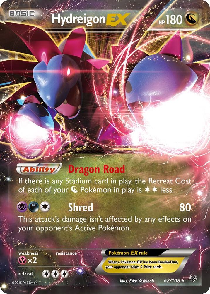 Hydreigon EX - XY - Roaring Skies (ROS) NM *FOIL*