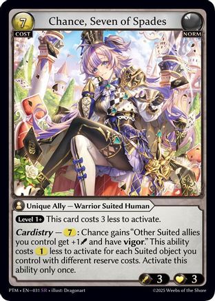Chance, Seven Of Spades (031) - Phantom Monarchs
