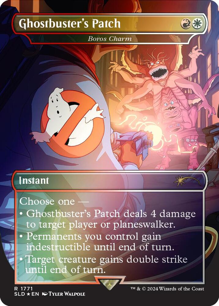 Ghostbuster's Patch - Boros Charm - Secret Lair Drop Series (SLD)  *Rainbow Foil*