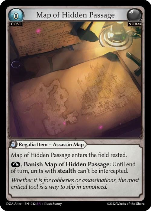 Map of Hidden Passage - Dawn of Ashes Alter Edition (DOA Alter ...