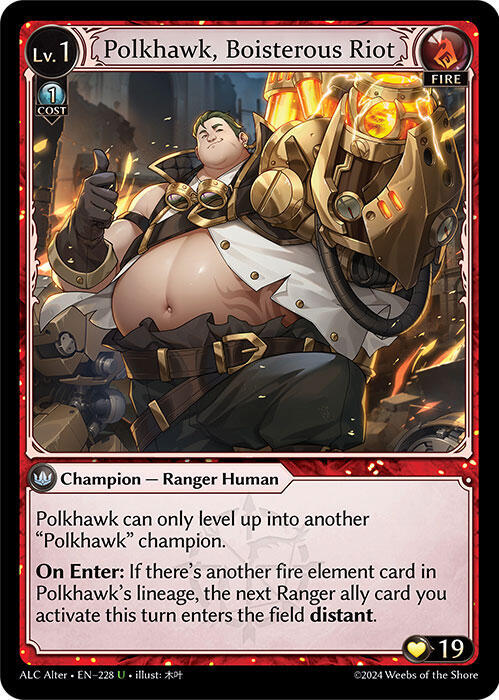 Polkhawk, Boisterous Riot - Alchemical Revolution Alter Edition (ALC Alter)