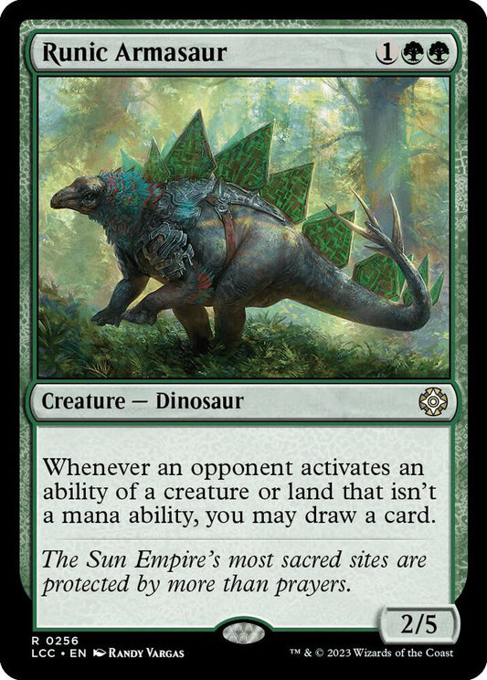 Runic Armasaur - Commander: The Lost Caverns of Ixalan (LCC) NM