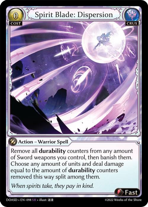 Spirit Blade: Dispersion - Dawn of Ashes Starter Decks (DOASD)
