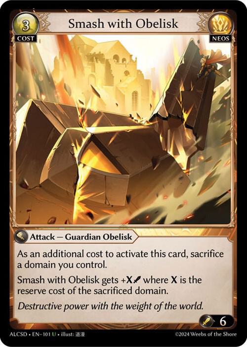 Smash with Obelisk - Alchemical Revolution Starter Decks (ALCSD)