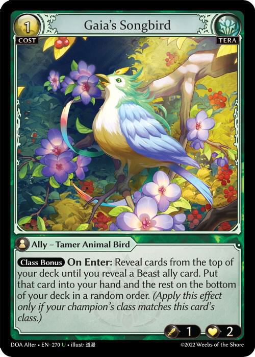 Gaia's Songbird - Dawn of Ashes Alter Edition (DOA Alter)