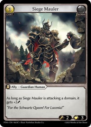 Siege Mauler (065) - Phantom Monarchs *FOIL*