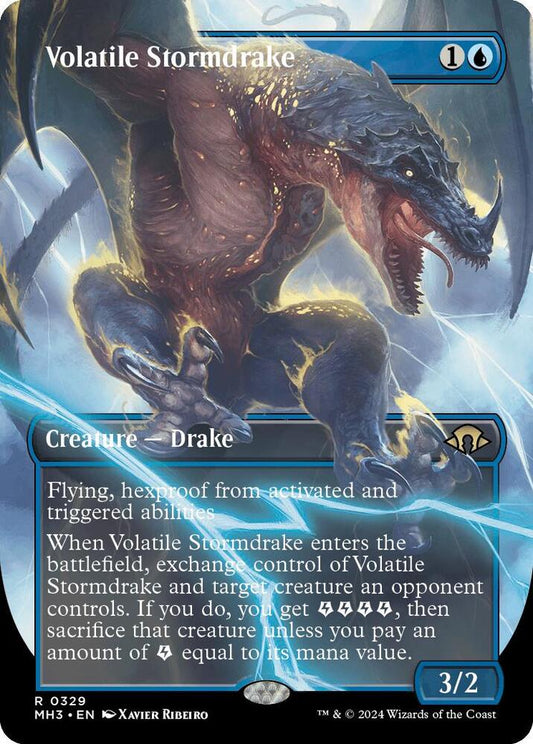 Volatile Stormdrake (Borderless) - Modern Horizons 3 (MH3)