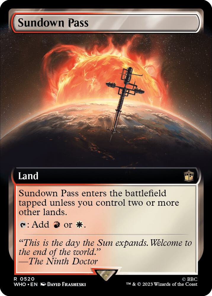 Sundown Pass (Extended Art) - Universes Beyond: Doctor Who (WHO) *FOIL*