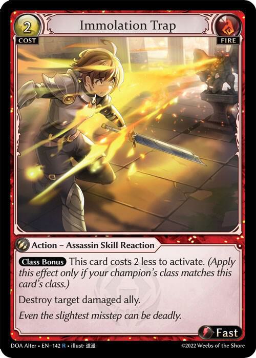 Immolation Trap - Dawn of Ashes Alter Edition (DOA Alter)