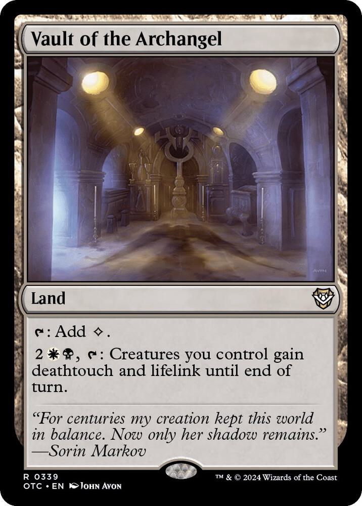 Vault of the Archangel - Commander: Outlaws of Thunder Junction (OTC)