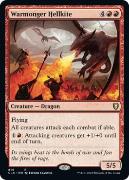 Warmonger Hellkite - Commander Legends: Battle for Baldur's Gate (CLB)