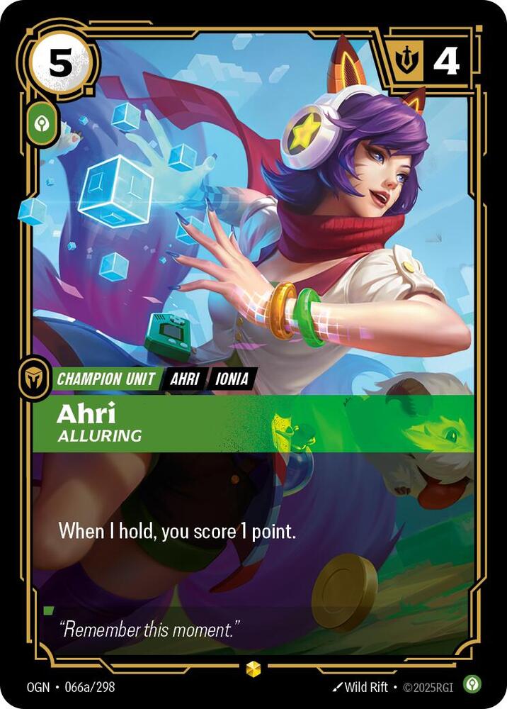 Ahri - Alluring (Alternate Art) - Origins (OGN) Origins