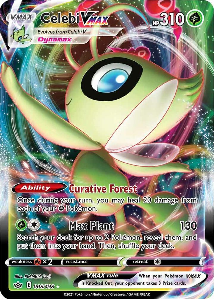 Celebi VMAX - SWSH06: Chilling Reign (SWSH06) NM