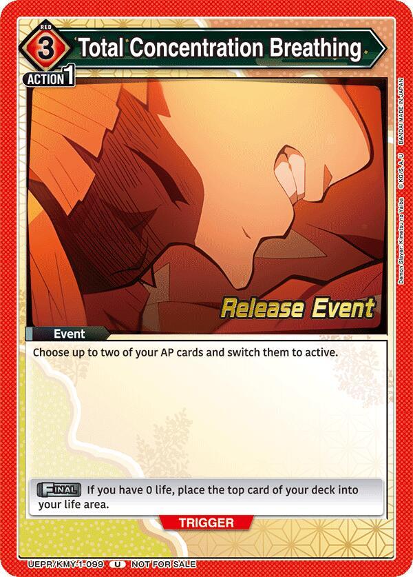 Total Concentration Breathing (099) - UE05BT: Demon Slayer: Kimetsu no Yaiba Release Event Cards (UE05BT_RE)