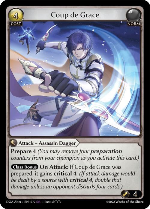 Coup de Grace - Dawn of Ashes Alter Edition (DOA Alter) Dawn of Ashes Alter Edition