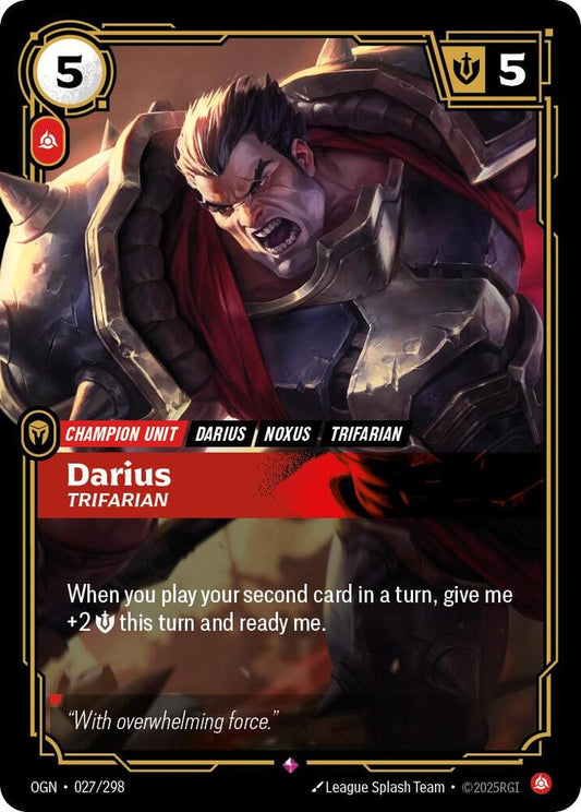 Darius - Trifarian - Origins (OGN) Origins FOIL