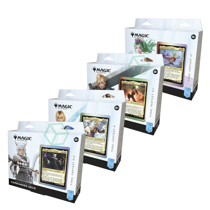 MTG - Universes Beyond: Final Fantasy - Commander Deck - Set of 4 - Collector Edition