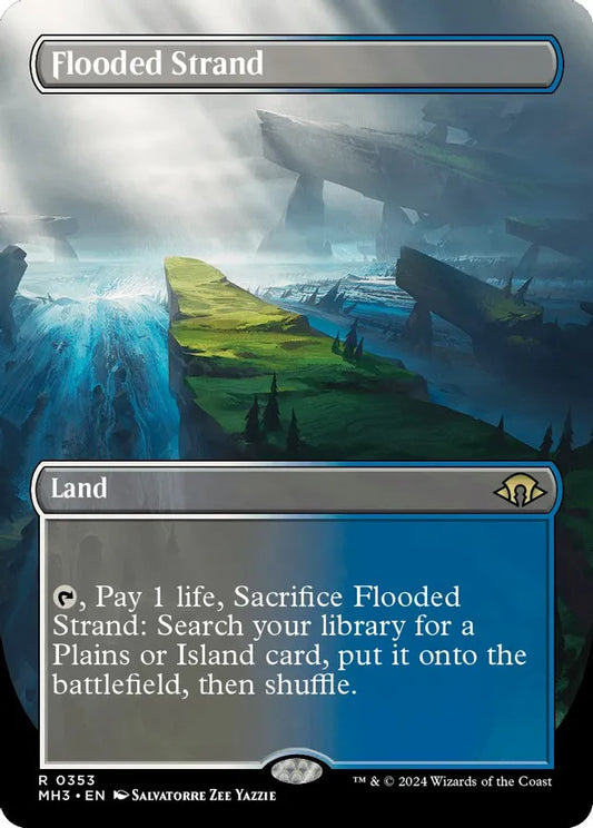 Flooded Strand (Borderless) - Modern Horizons 3 (MH3)