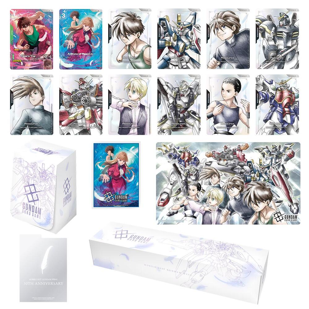 [PB01] Gundam Card Game Premium Accessory Set - Mobile Suit Gundam Wing - Gundam Promotional Cards (GCG-PR)