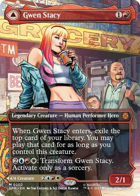 Gwen Stacy (0202) (Borderless) - Marvel's Spider-Man (SPM) Marvel's Spider-Man FOIL