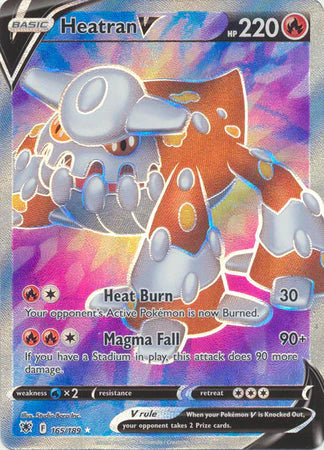 HEATRAN V - 165/189 - FULL ART ULTRA RARE